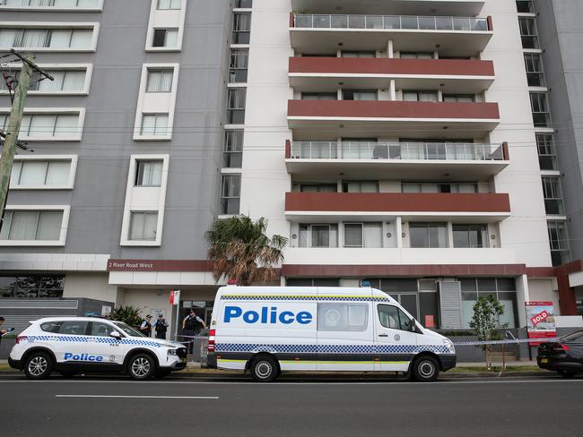 Emergency services were called to a high-rise unit block in River Rd about 1.40am on January 2. Picture: NewsWire/Gaye Gerard