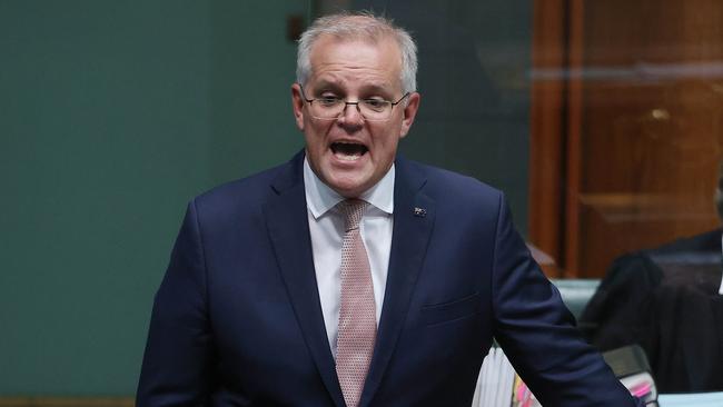 Scott Morrison says the religious freedom bill provides an ‘opportunity for those who wish to live their religion’ to not be discriminated against. Picture: NCA NewsWire / Gary Ramage