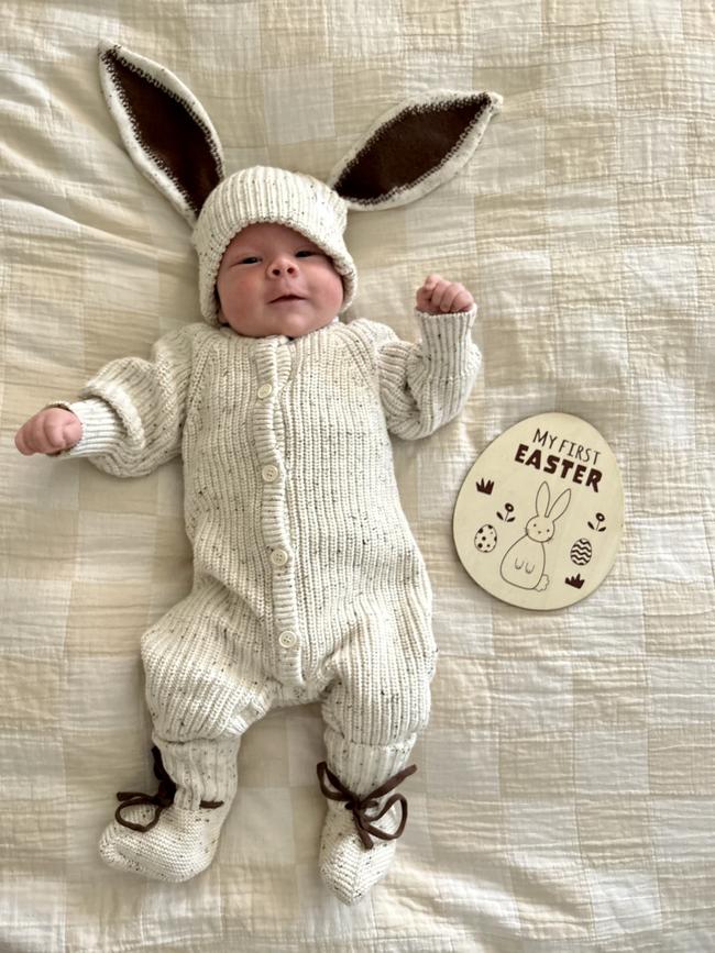 Hendrix Laity. Seven weeks old. This is the son of Blake Laity who died in a car accident on his 26th birthday. He unfortunately never got to meet his son, but he looks exactly like his daddy. Hendrix is the light at the end of the tunnel.