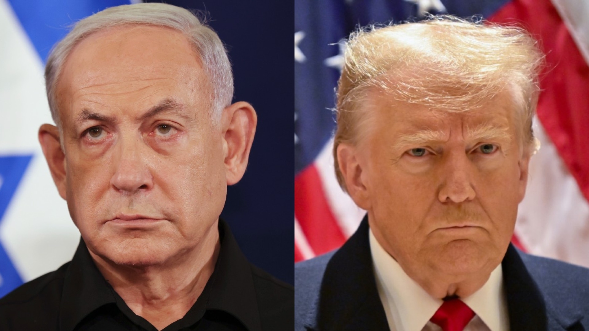 Benjamin Netanyahu and Donald Trump discuss the Middle East