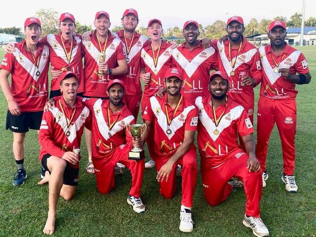 Waratah won the B Grade 50-over grand final by one wicket. Picture: Waratah Cricket Club.