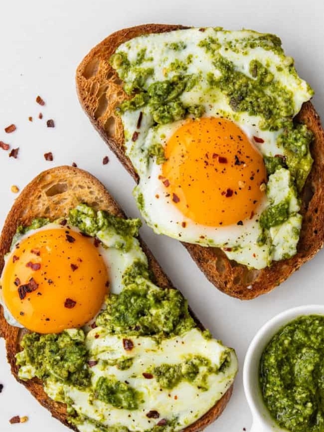 Pesto Eggs were a popular food trend for a white. Picture: Ayeh Far