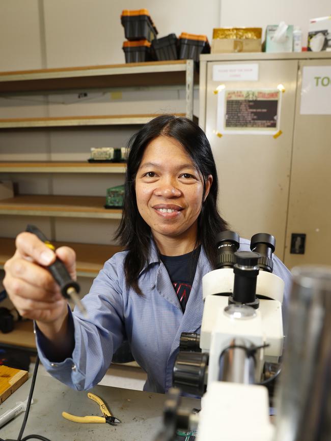 Lorena O’Neil, team leader Elexon Electronics. (AAP Image/Regi Varghese)