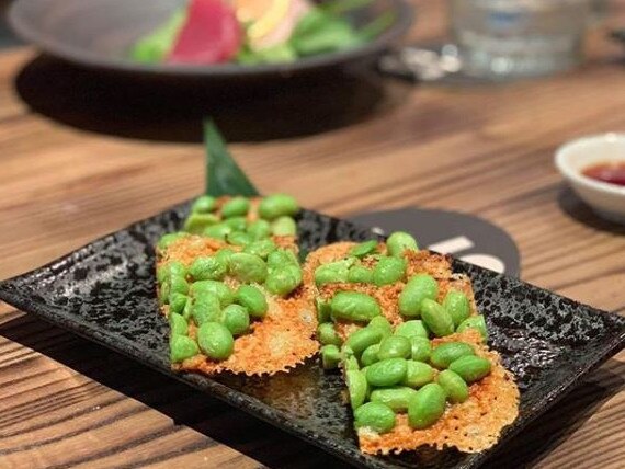 Edamame cheese chips from Oi Izakaya. Photo: Instagram