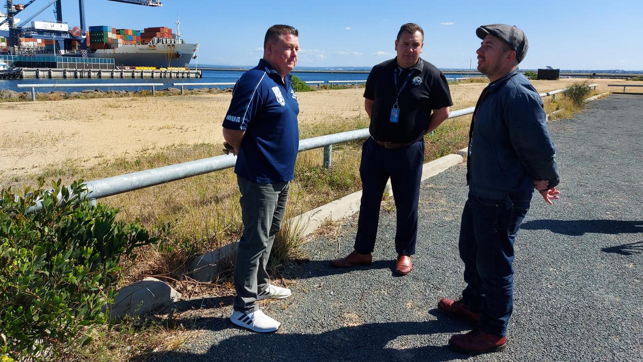 Maritime Union of Australia Sydney branch secretary Paul McAleer pushed back strongly against claims his union’s tactics disrupted medical shipments. Picture: NCA NewsWire/Anton Nilsson