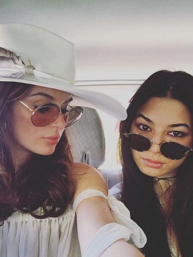 Coachella 2016 on social media... Nicole Trunfio and Jessica Gomes. Picture: Instagram