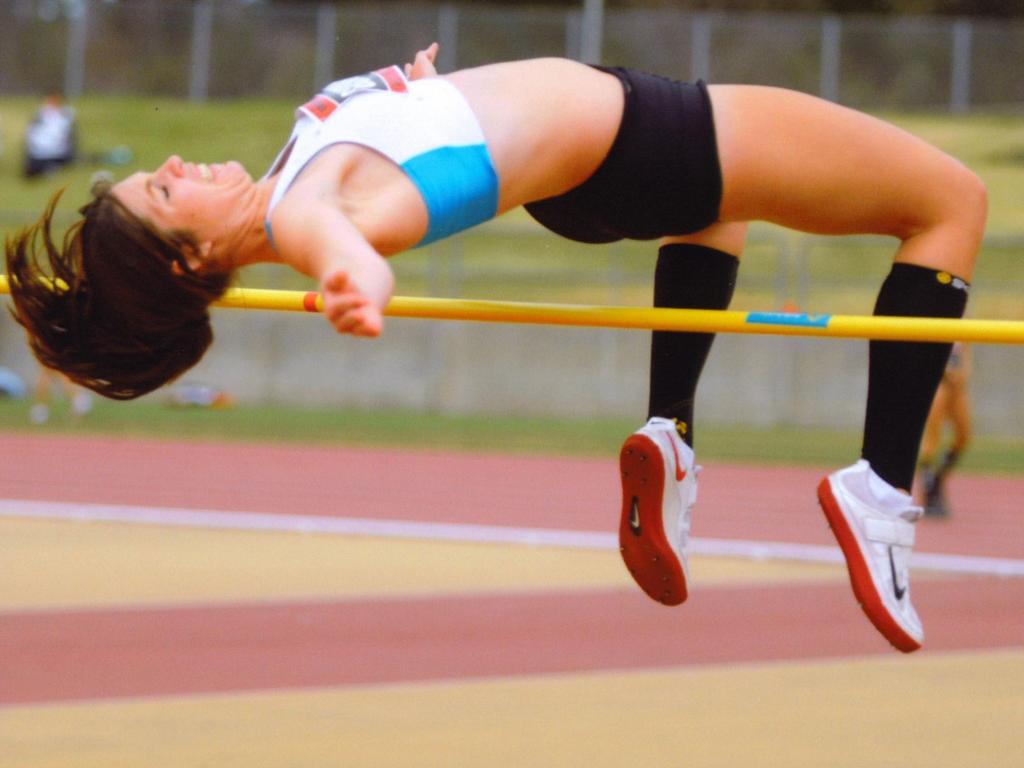 Nicole Gusman was a champion high jumper in her teenage years. Photo: Contributed