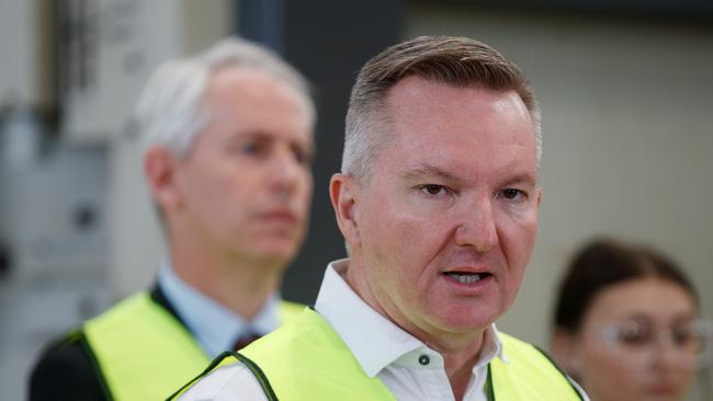 Climate Change and Energy Minister Chris Bowen is leading the Albanese government’s attacks on Peter Dutton’s nuclear energy plan. Picture: Nikki Short / NewsWire