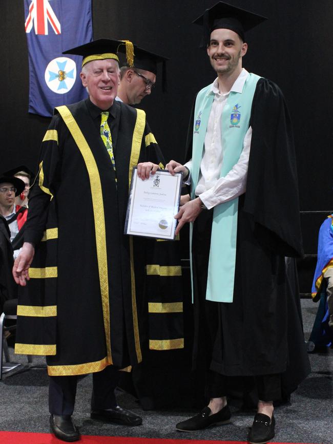 Bailey Jenkins graduated with a Bachelor of Medical Imaging with Distinction at the CQUniversity graduation ceremony in Bundaberg on December 14, 2023.