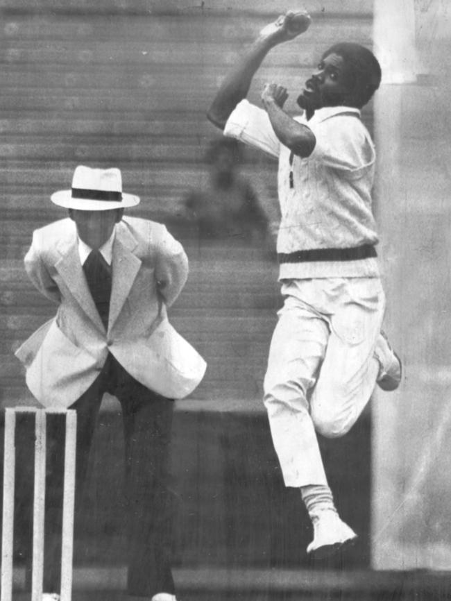 Champion West Indies fast Bowler Michael Holding, aka the Whispering Death, in 1979.