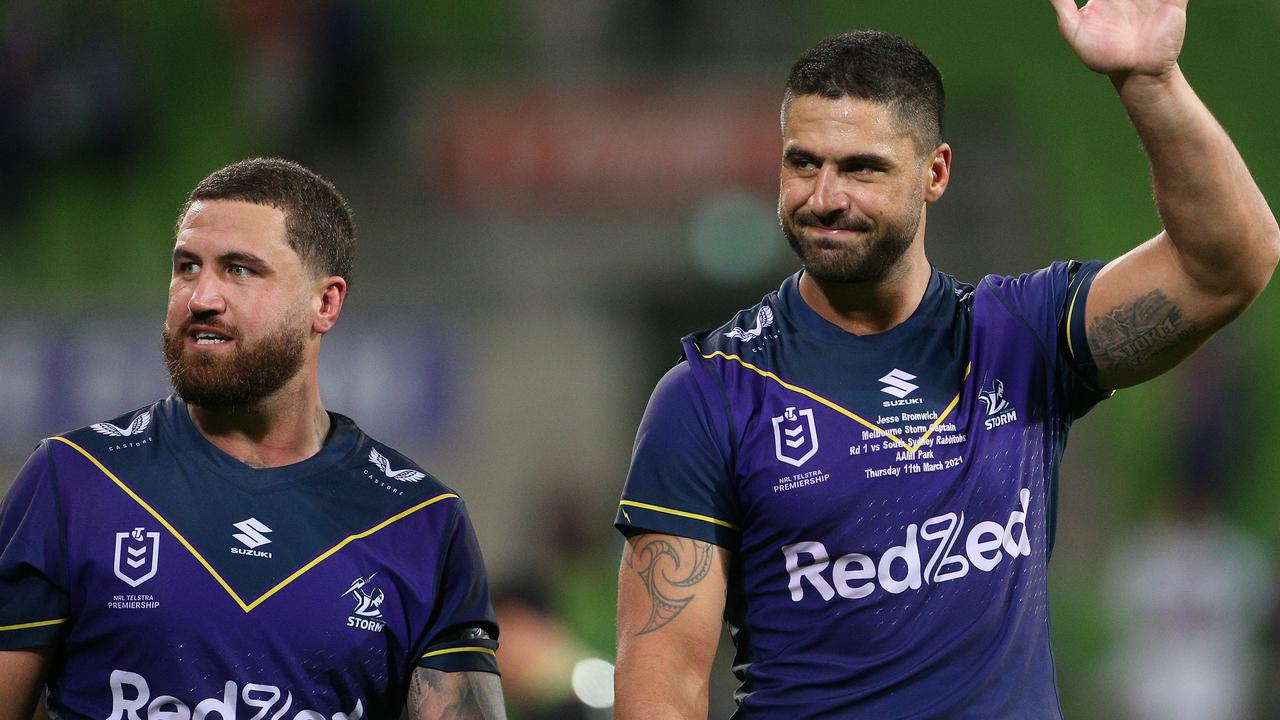 Storm forwards Kenny and Jesse Bromwich have signed with the Dolphins. Picture: NRL Photos