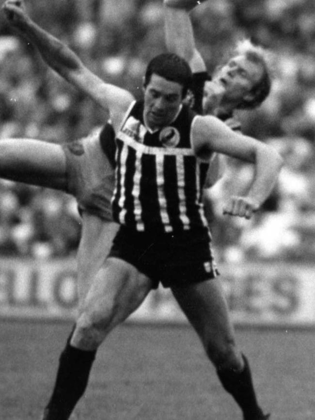 David Granger in the preliminary final match between Port Adelaide and Glenelg in September 1982.