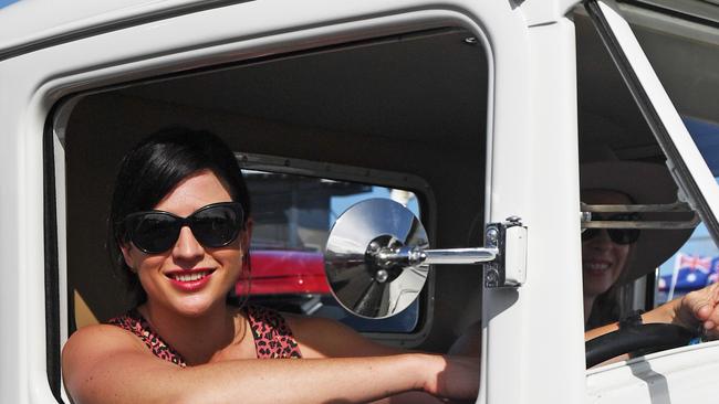 Natalie Bell at Hidden Valley for the annual Variety NT Australia Day Ute run. Picture: Che Chorley