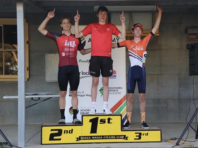 Harry Ludman in 2nd on the podium. Picture: Supplied