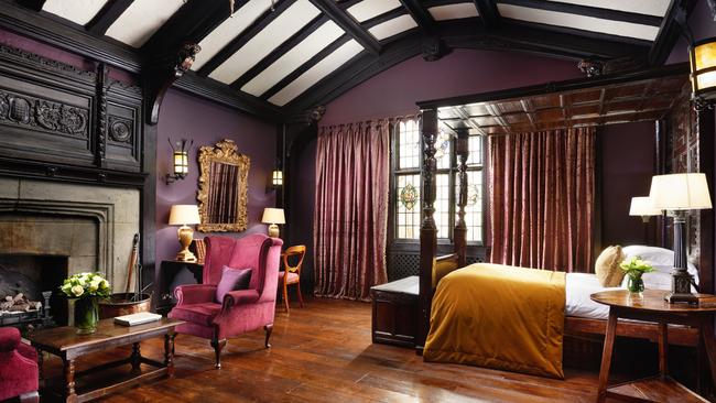 The Tudor Suite has magnificent stained-glass windows.