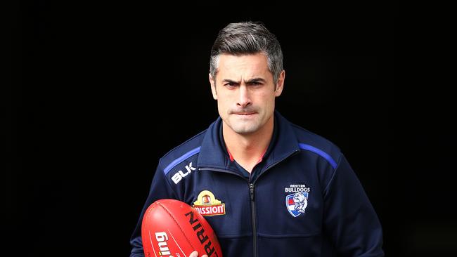 ADELAIDE, AUSTRALIA - JUNE 11: Daniel Giansiracusa of the Bulldogs looks on during the round 12 AFL match between the Port Adelaide Power and the Western Bulldogs at Adelaide Oval on June 11, 2016 in Adelaide, Australia. (Photo by Morne de Klerk/Getty Images)