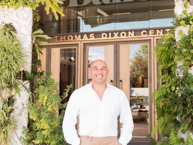 Shane Delia outside the Thomas Dixon Centre, set to be the home of his newest venture.