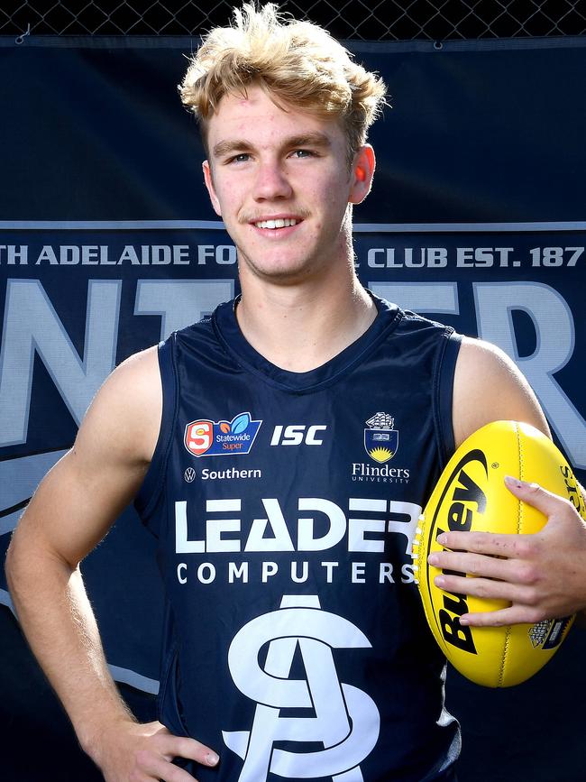 South Adelaide’s Jason Horne is SA’s standout 2021 AFL Draft prospect. Picture: Mark Brake