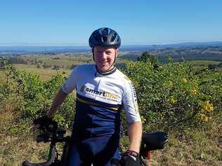 Queensland cyclist Mark Ellard was struck by a vehicle on the Bruxner Highway on May 19, 2018. Picture: Contributed