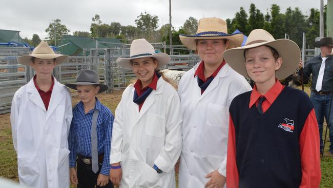 FUTURE OF AG: Killarney Show paraders Liam Poole, Jack McCarthy, Sophie Flick, Ivy Westerley and James Buchan.