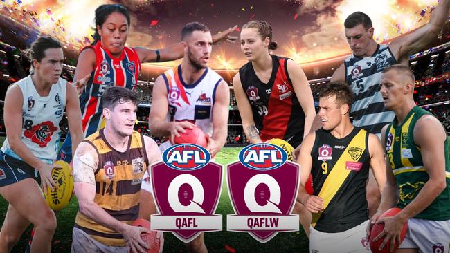 QAFL, QAFLW coaches nominate. Pictures: Highflyer Images, Craig Slaney Sports Photography and Brooke Sleep Media.