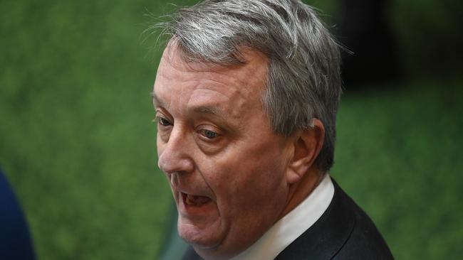 Mental Health Minister Martin Foley was quizzed about the conduct of his own ministerial staff. Picture: AAP