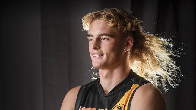 Tuesday 15 November  2022 Glenelg AFL draft prospect Jakob Ryan.Pic Roy VanDerVegt