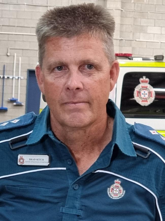 Queensland Ambulance Service senior operations supervisor Brad Setch.