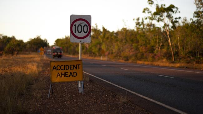 The crash wreckage at Manton Dam. Picture: Floss Adams. GENERIC NT CRASH IMAGE.