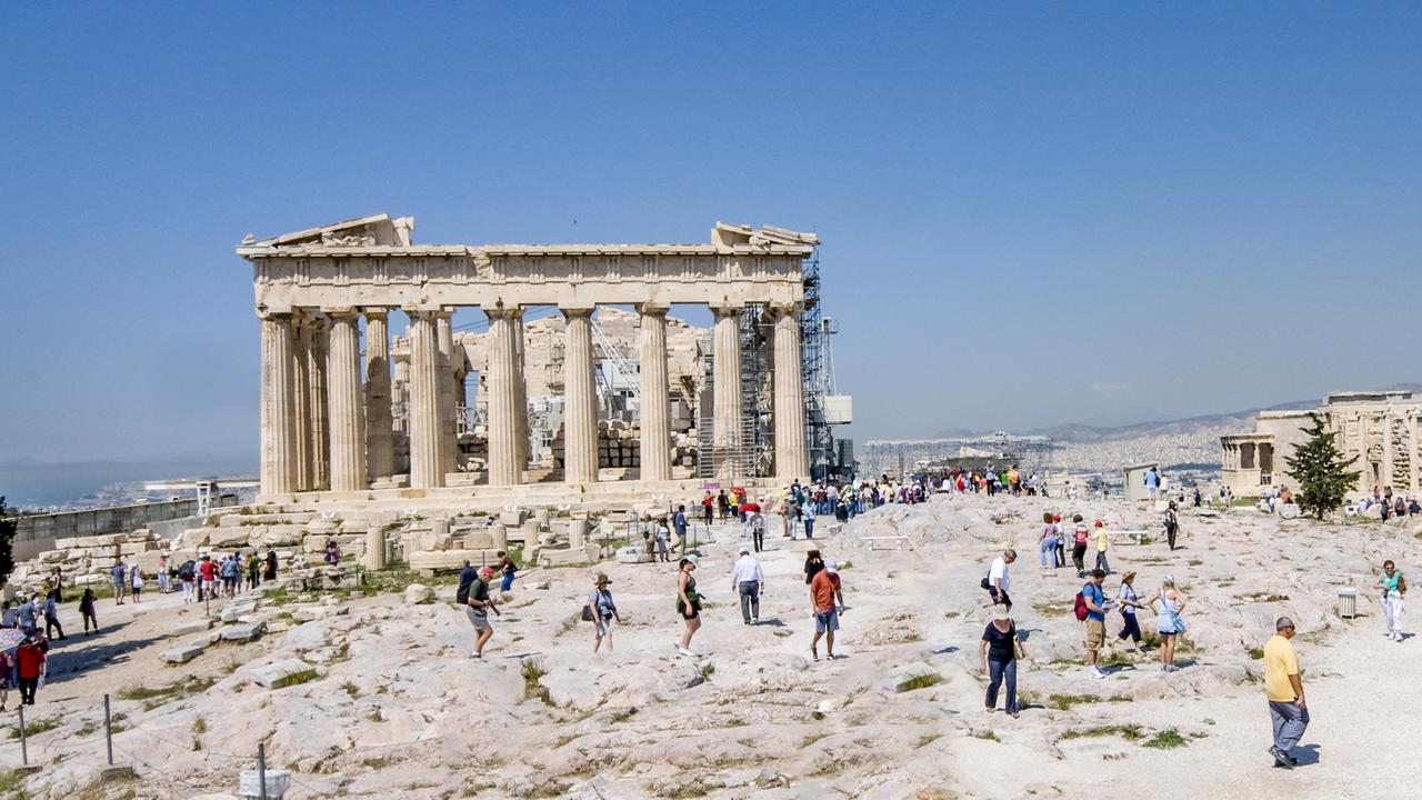 The number of visitors to the Acropolis in Athens will be capped in September. Picture: Getty Images