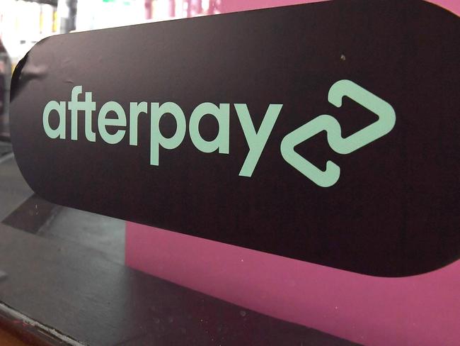 BRISBANE, AUSTRALIA - NewsWire Photos April 23, 2021: Business stock images of Buy now pay later Zip and Afterpay signs on shop fronts in Brisbane.Picture: NCA NewsWire / John Gass