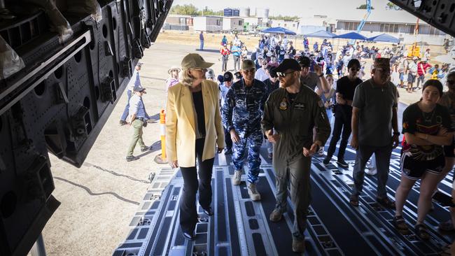 The Governor-General in Darwin during RAAF Exercise Pitch Black.