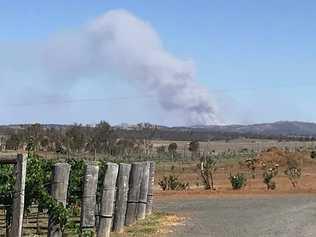 Black Snake residents are urged to be prepared to leave as the bushfire burns near Kilkivan. . Picture: Jessica Mcgrath