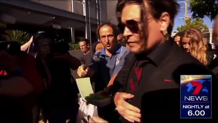 Johnny Depp on Gold Coast for court case