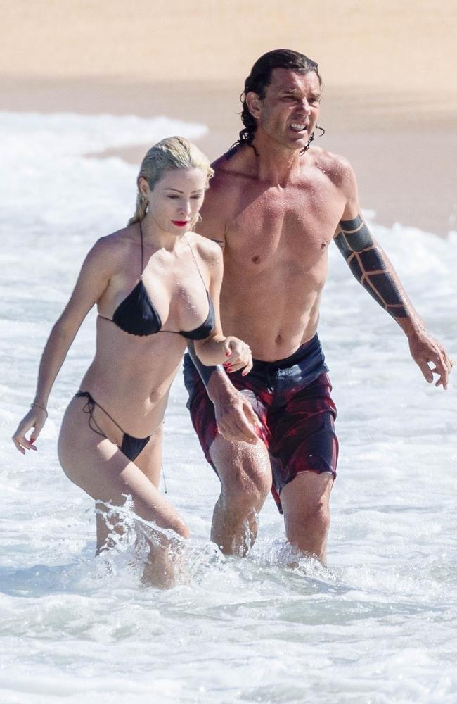 Gavin Rossdale and Xhoana X enjoyed a blissful beach day in Cabo San Lucas, Mexico. Picture: HEM / BACKGRID