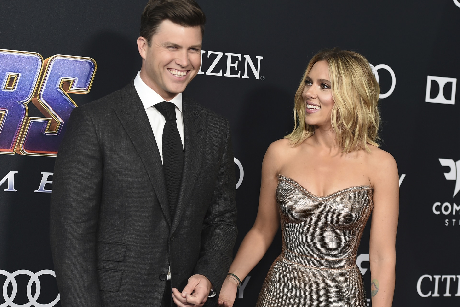 Scarlett Johansson, Colin Jost Enjoy Marvelous Red Carpet Date Night