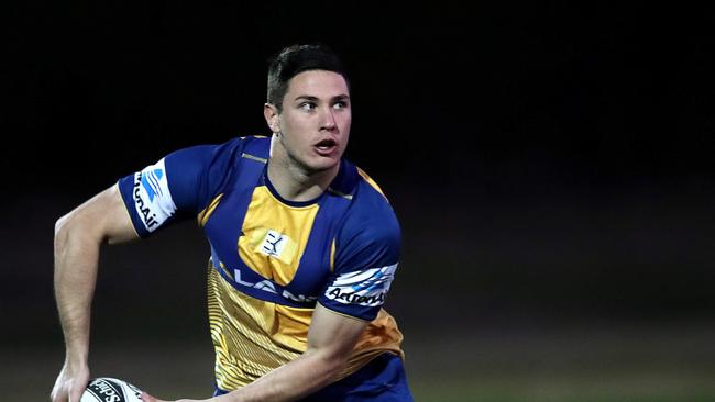 Former Holy Cross student Mitch Moses during Parramatta Eels training at Old Saleyards Reserve. Pic: Phil Hillyard