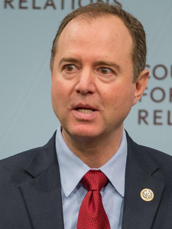 Democrat Adam Schiff found himself in the president’s crosshairs. Picture: Tasos Katopodis/Getty Images/AFP