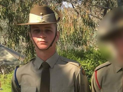 Signaller Jarrod Lee O'Brien, 26, of Townsville, has pleaded guilty to punching a fellow soldier in the face during a drunken night at a training course in Melbourne in January. He fronted the Defence Force Magistrates Court in Canberra by video on Tuesday. Picture: Facebook/SuppliedID verified in court by reporter Craig DunlopSource: https://www.facebook.com/photo.php?fbid=10160460516740595&set=ecnf.675630594&type=3&theater