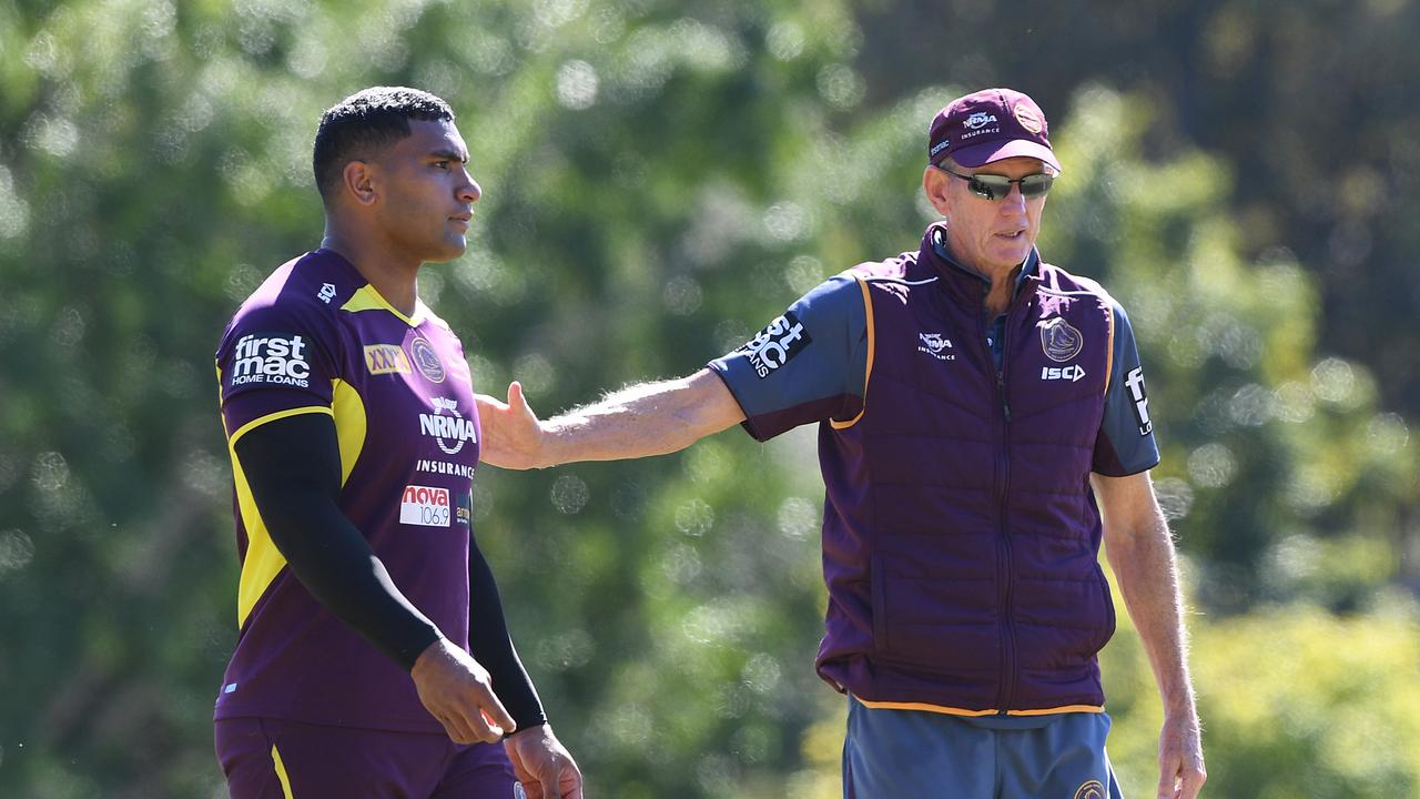 Pangai will reunite with master coach Wayne Bennett at the Dolphins. Picture: AAP Image/Dave Hunt