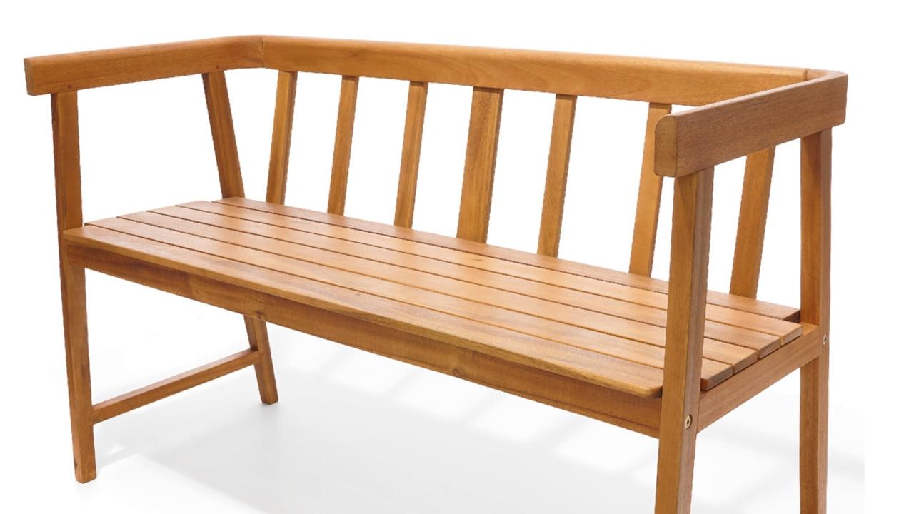 Kmart timber deals bench