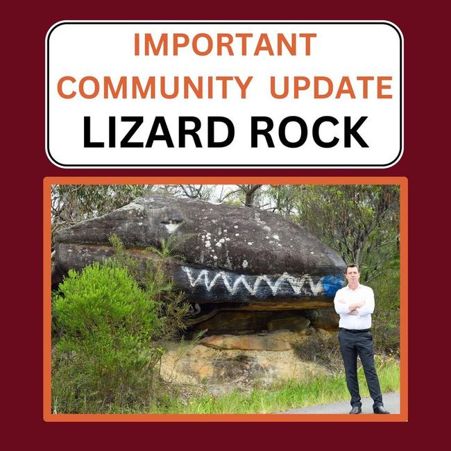 Independent MP for Wakehurst, Michael Regan, is opposed to the proposed redevelopment of the Aboriginal-owned 'Lizard Rock' land site at Belrose. Picture: Supplied