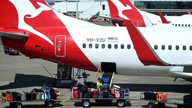 Qantas “illegally” outsourced its ground handling operations in 2020. Picture: Dan Peled