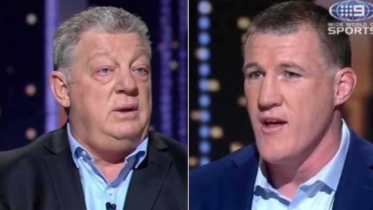 Phil Gould and Paul Gallen clashed over the Blues effort levels in origin I.