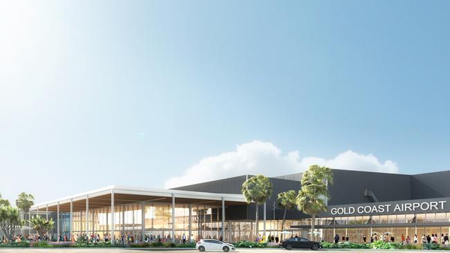 An artist’s impression of the Gold Coast Airport upgrade. Picture: Supplied