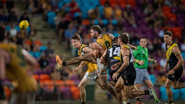 Dylan Landt in the 2023-24 NTFL Men's Grand Final between Nightcliff and St Mary's. Picture: Pema Tamang Pakhrin