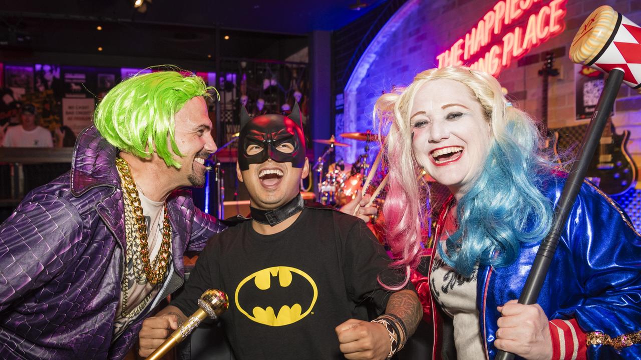 Celebrating New Year's Eve at Bodega are (from left) Dan Ford, Ajay Shrestha and Johanna Guerin. Dan and Ajay are members of the band Jabba, Sunday, December 31, 2023. Picture: Kevin Farmer