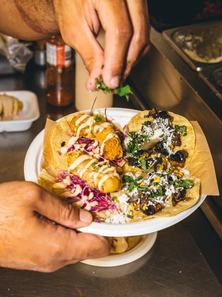 Brothers Matt and Nick Stanley announce when their new Costa Taco restaurant will open in Broadbeach. Photo: Supplied