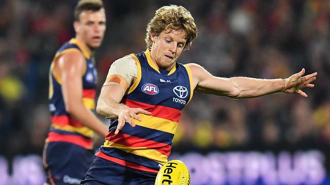 Sloane finished fourth in the Brownlow Medal in 2016 after he was a driving force on the way to Adelaide’s 2017 grand final appearance. Picture: Daniel Kalisz / Getty Images