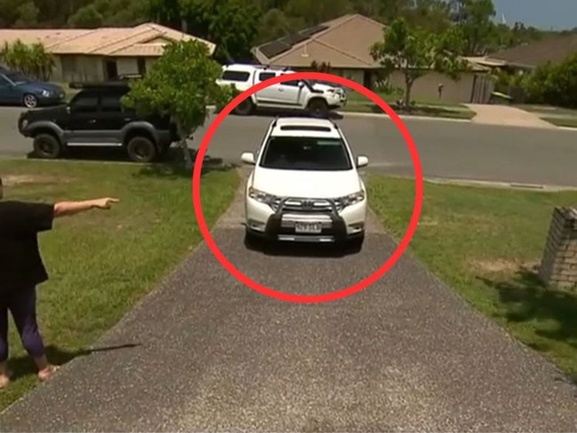 A woman is fighting a fine for parking in her own driveway. Picture: 7NEWS